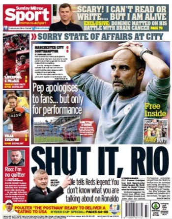 Sunday Mirror Backpage