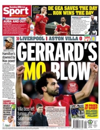 Sunday Mirror Backpage