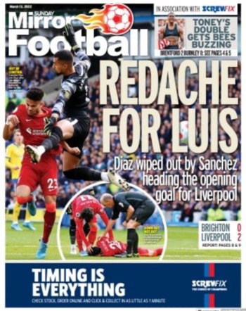 Sunday Mirror Backpage