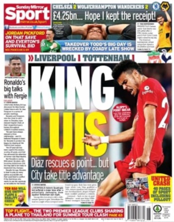 Sunday Mirror Backpage