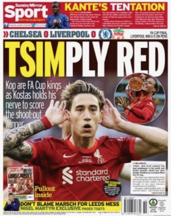 Sunday Mirror Backpage