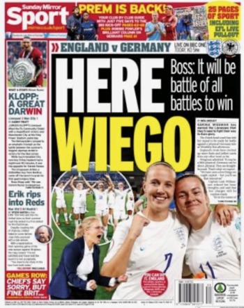 Sunday Mirror Backpage