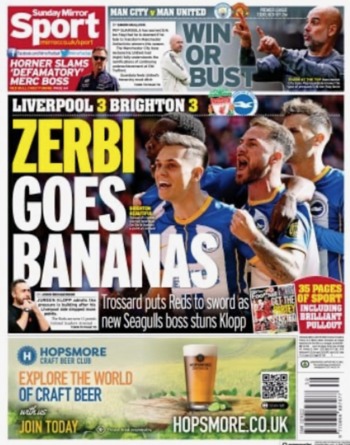 Sunday Mirror Backpage