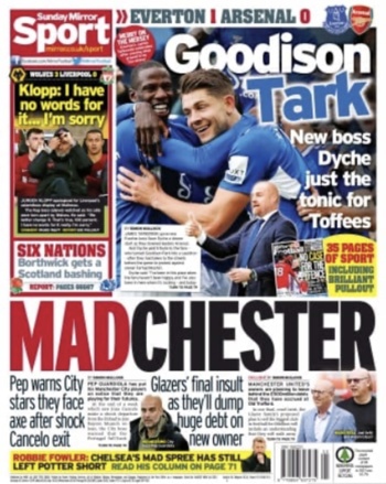 Sunday Mirror Backpage