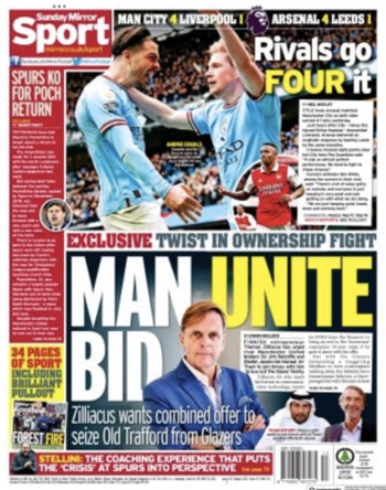 Sunday Mirror Backpage