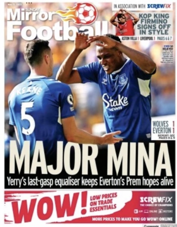 Sunday Mirror Backpage