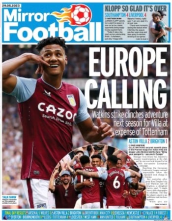 Sunday Mirror Backpage