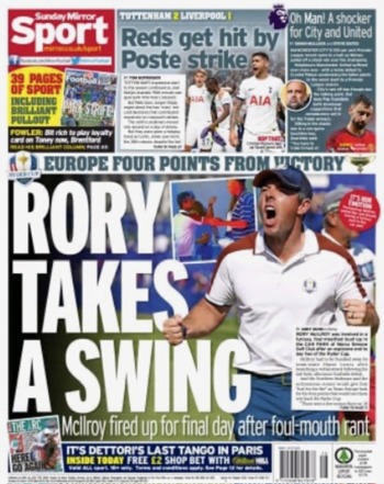 Sunday Mirror Backpage