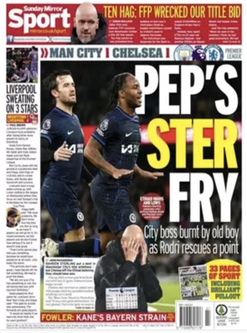 Sunday Mirror Backpage