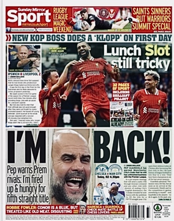 Sunday Mirror Backpage