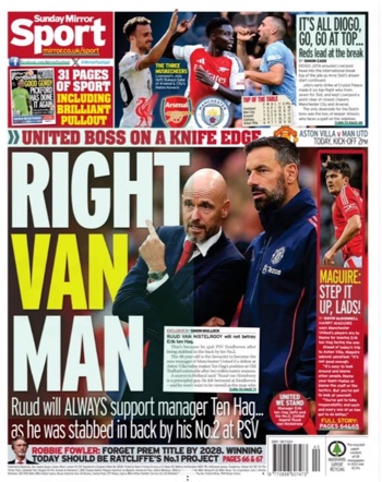 Sunday Mirror Backpage