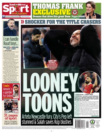 Sunday Mirror Backpage