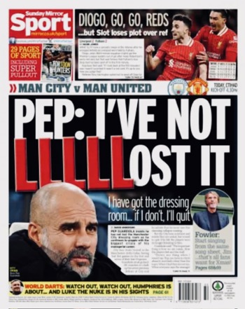 Sunday Mirror Backpage