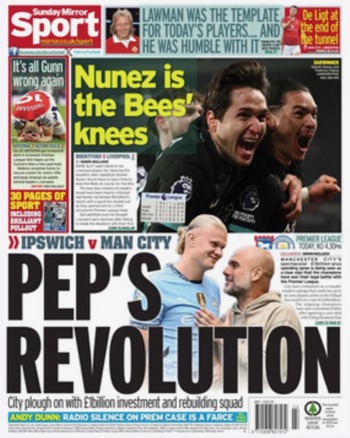 Sunday Mirror Backpage