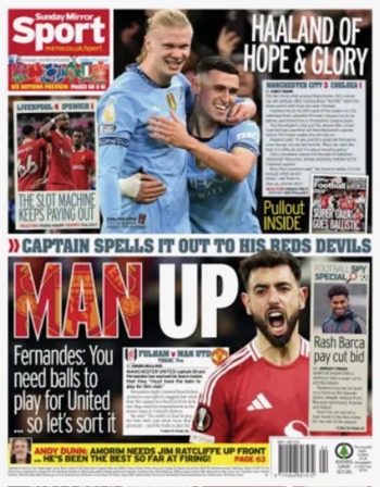 Sunday Mirror Backpage