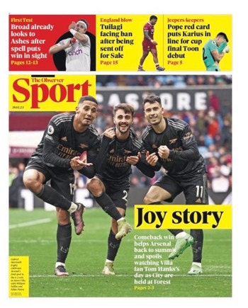 Sunday Observer Backpage