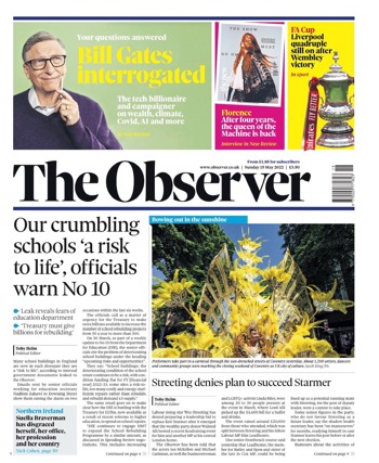 Sunday Observer Frontpage