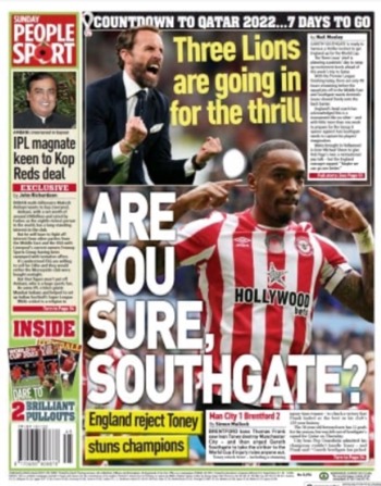 Sunday People Backpage