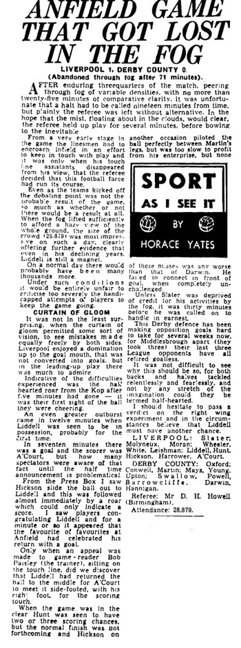 Sunday People Report (From 06 Feb 1960)