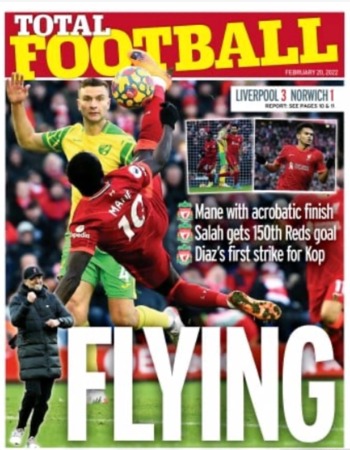 Sunday People Total Football Cover