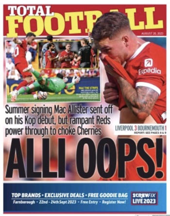 Sunday People Total Football Cover