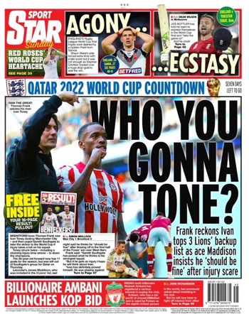 Sunday Star Backpage
