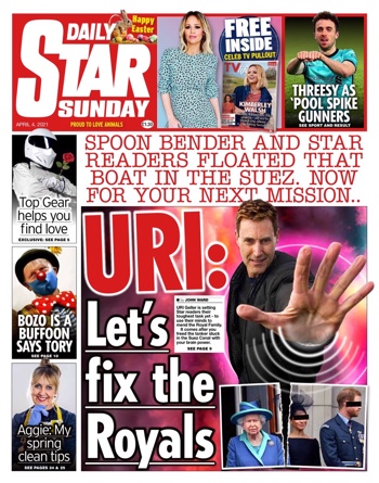 Sunday Star Frontpage