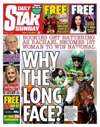 Sunday Star Frontpage