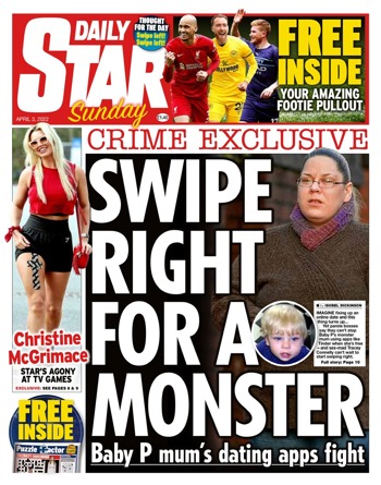 Sunday Star Frontpage