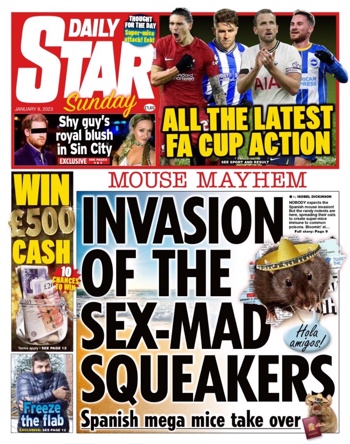 Sunday Star Frontpage