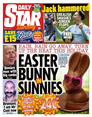Sunday Star Frontpage