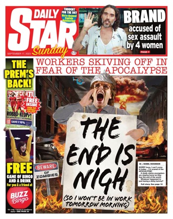 Sunday Star Frontpage