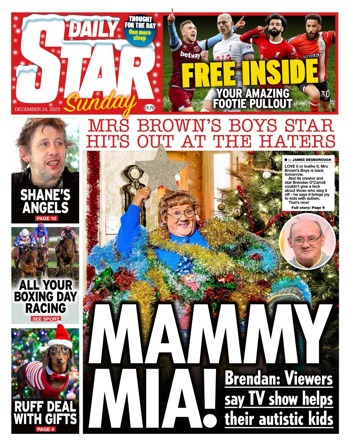 Sunday Star Frontpage