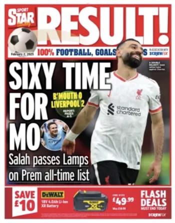 Sunday Star Result Cover