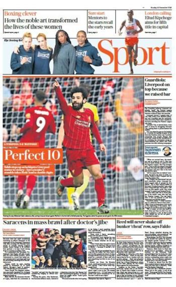 Sunday Telegraph Backpage