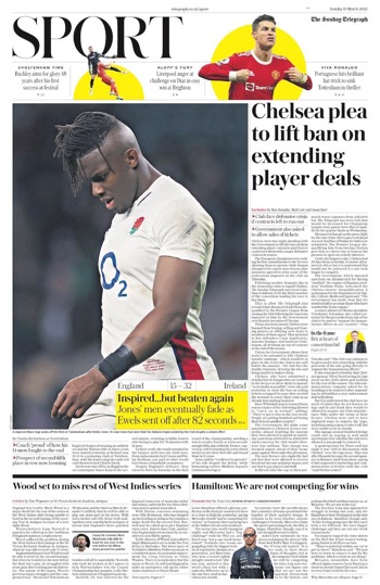 Sunday Telegraph Backpage