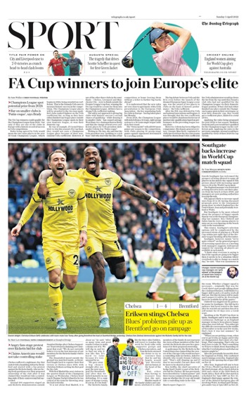 Sunday Telegraph Backpage
