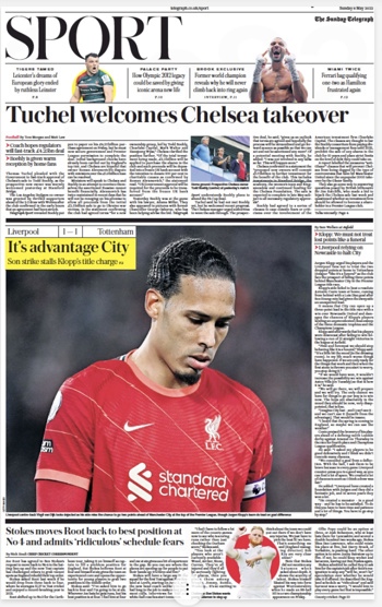 Sunday Telegraph Backpage