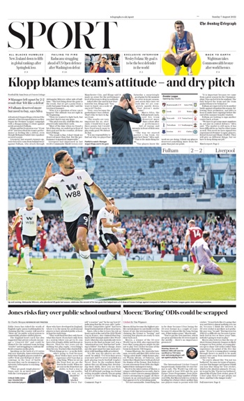 Sunday Telegraph Backpage