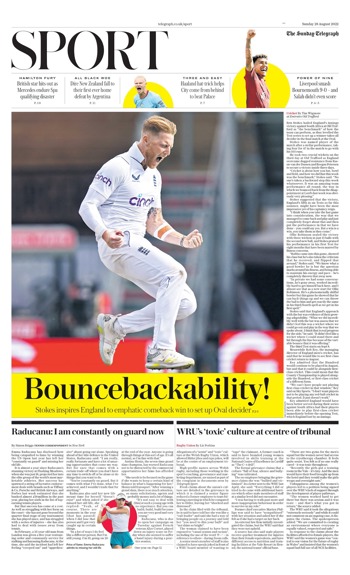 Sunday Telegraph Backpage