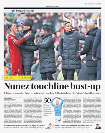 Sunday Telegraph Backpage