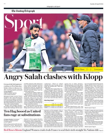 Sunday Telegraph Backpage