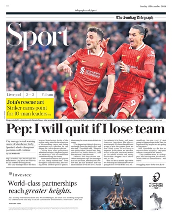 Sunday Telegraph Backpage