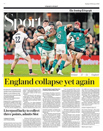 Sunday Telegraph Backpage