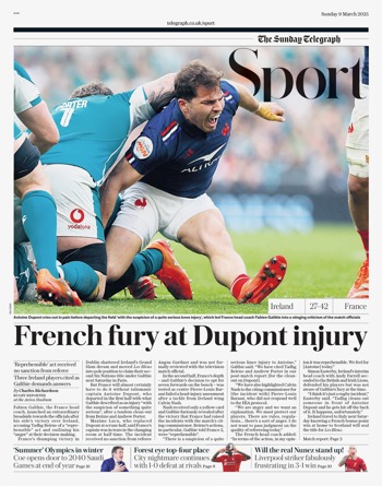Sunday Telegraph Backpage