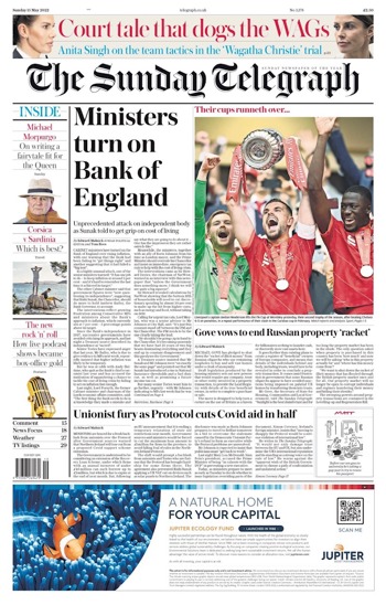 Sunday Telegraph Frontpage