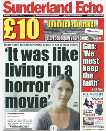 Sunderland Echo Frontpage