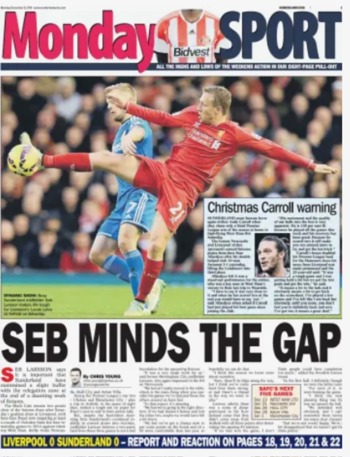 Sunderland Echo Match Cover