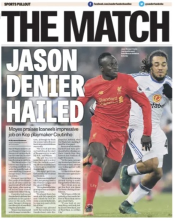 Sunderland Echo Match Cover