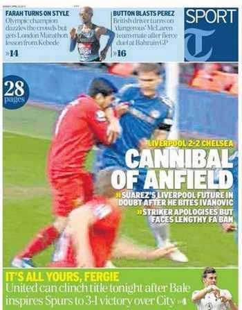 Telegraph Sport Frontpage